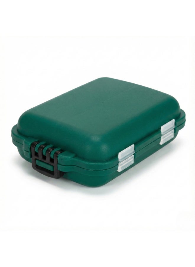 LA LUSH Portable Pills Box Organizer Medicine Storage Box Double Layer 10 Grids Tablet Organiser to Hold Vitamins Cod Liver Oil Supplements and Medication for Travel Work. - Image 1
